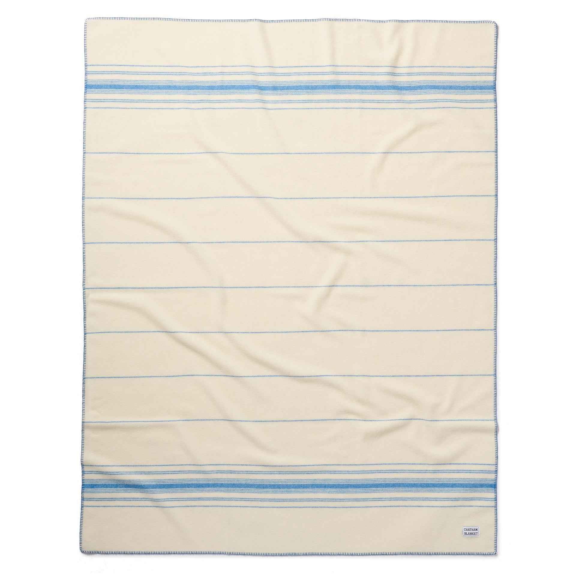 Chatham Blanket: Blue Stripe Throw