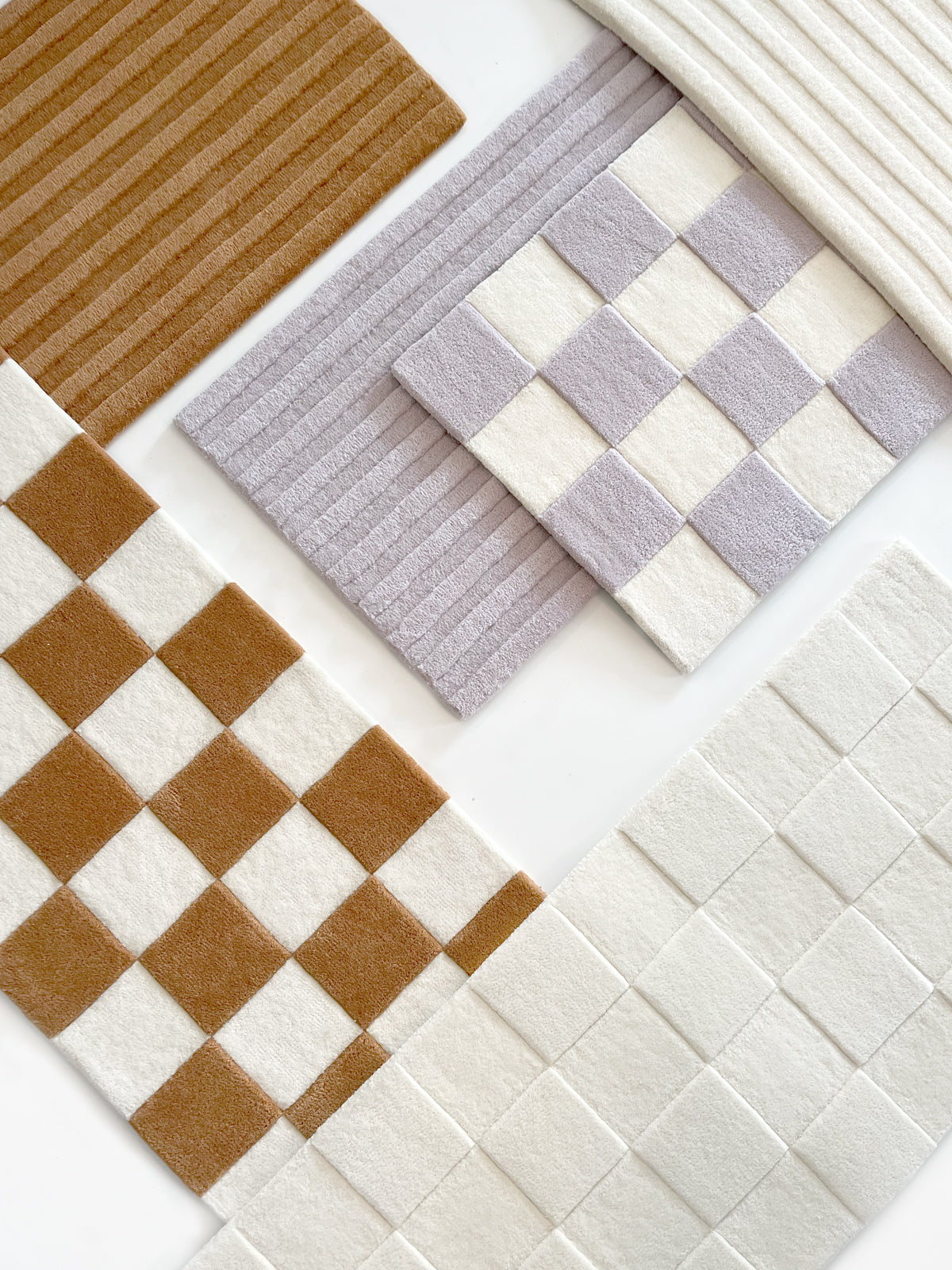 Rug CHECKERBOARD Lilac 1.8 x 5.2 ft - Arte House