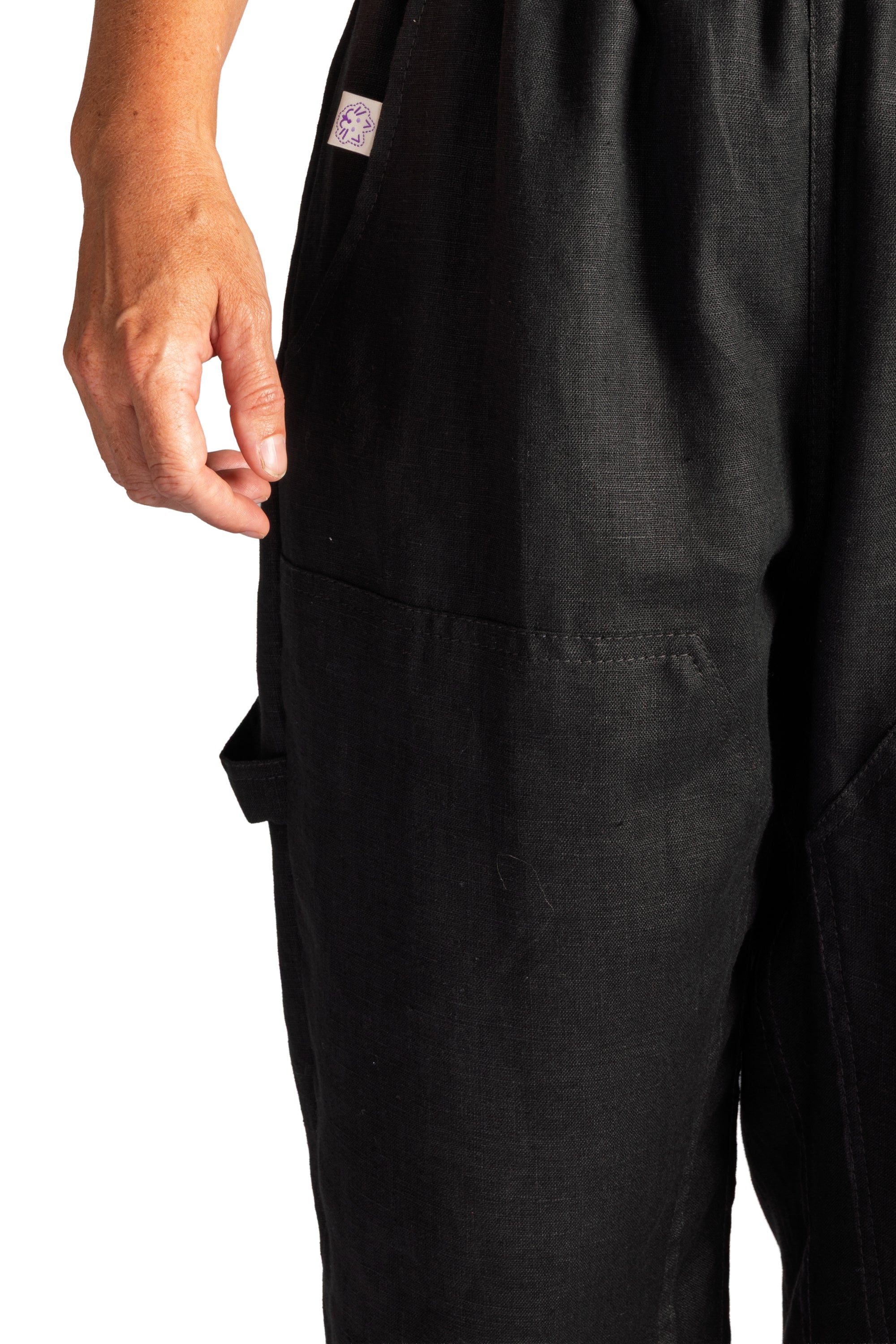 European Linen Work Pant - Black - Arte House