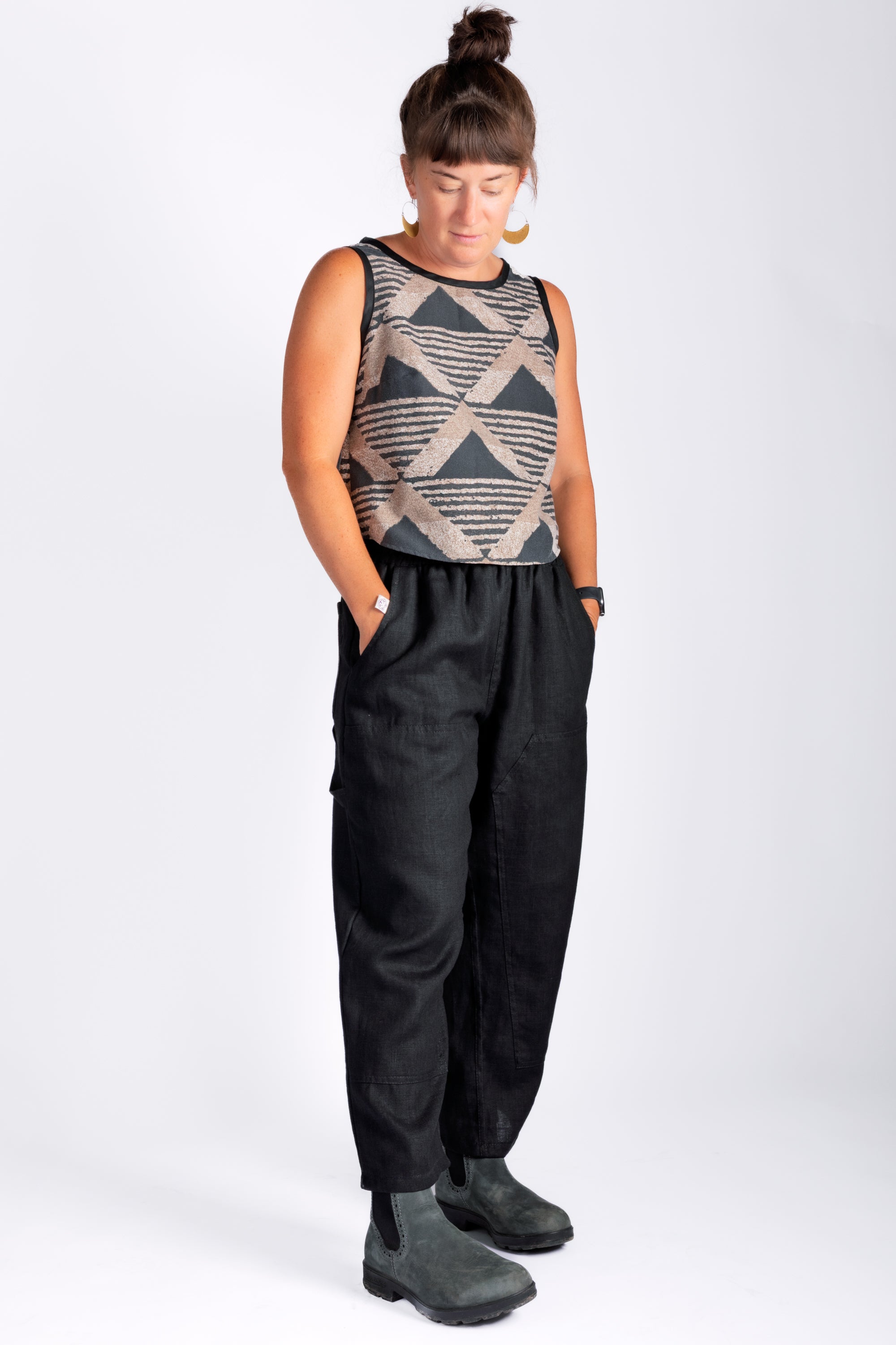 European Linen Work Pant - Black - Arte House