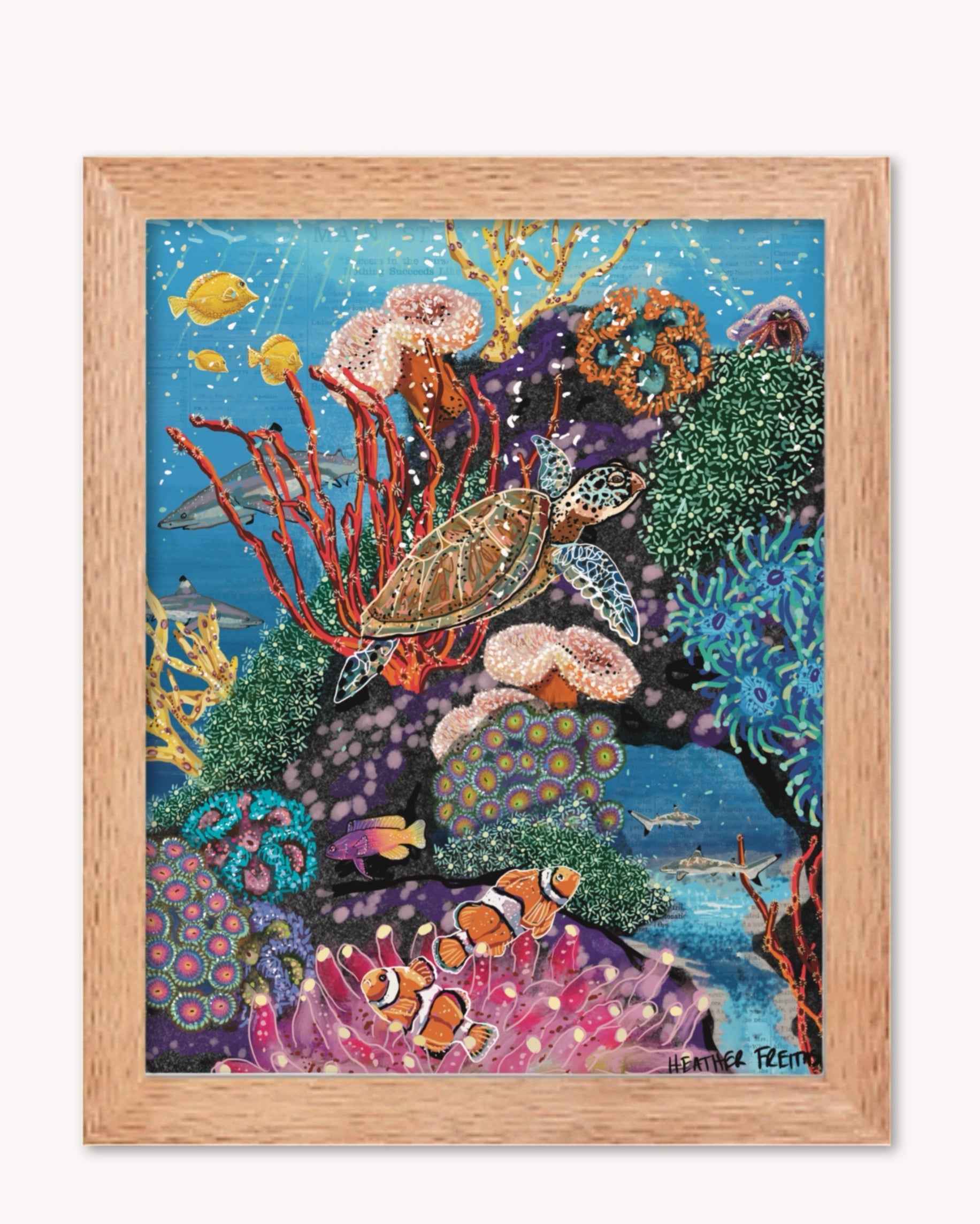 Candy Coral Reef Print