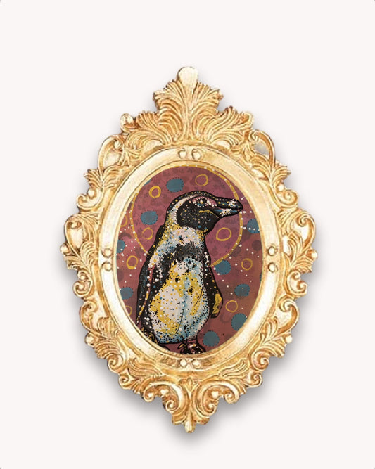 African Penguin Framed Magnet ( Small )