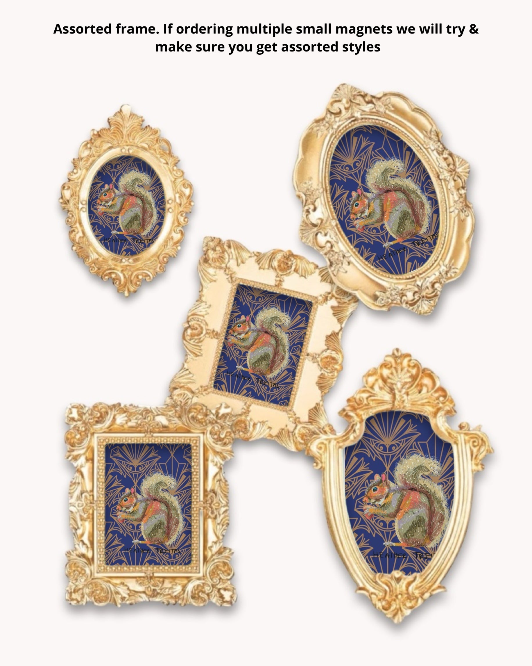 Squirrel Framed Magnet ( Small ) - Arte House