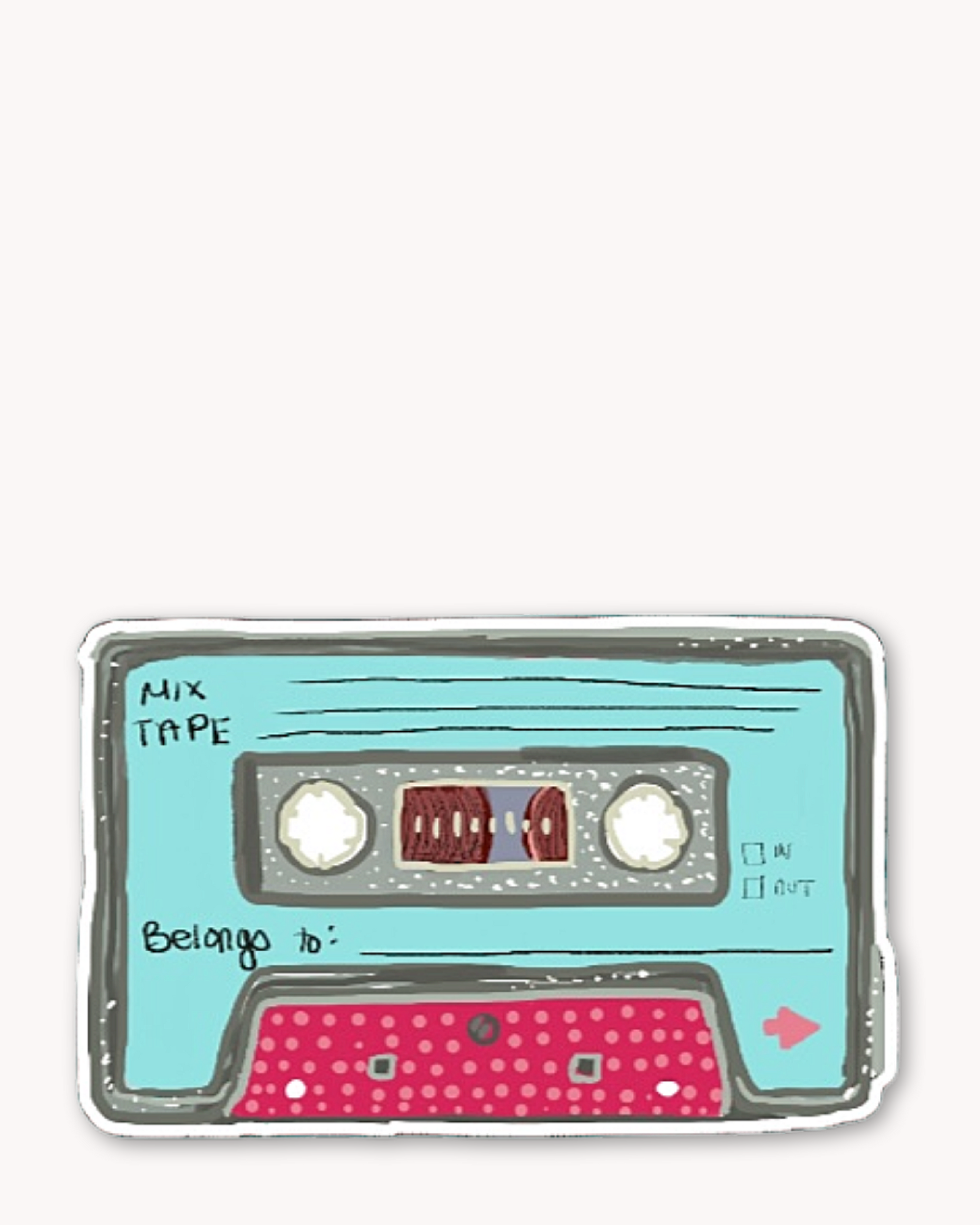 Teal Mixtape Sticker - Arte House