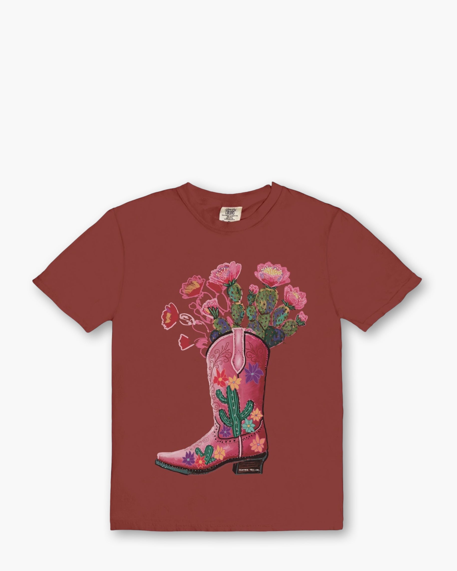 Cowgirl Cactus Boot Tee - Arte House