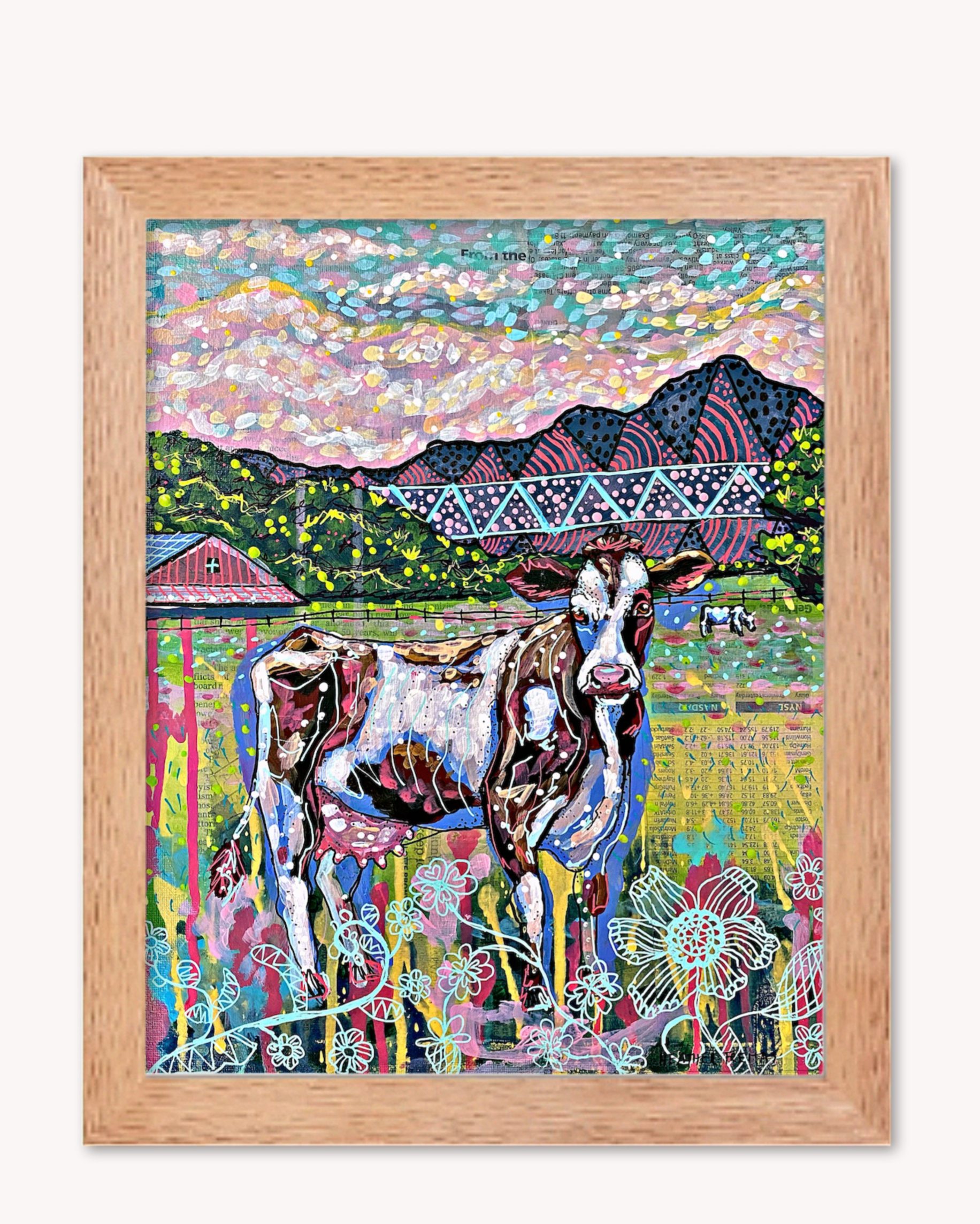 Cows On The Farm Print - Arte House