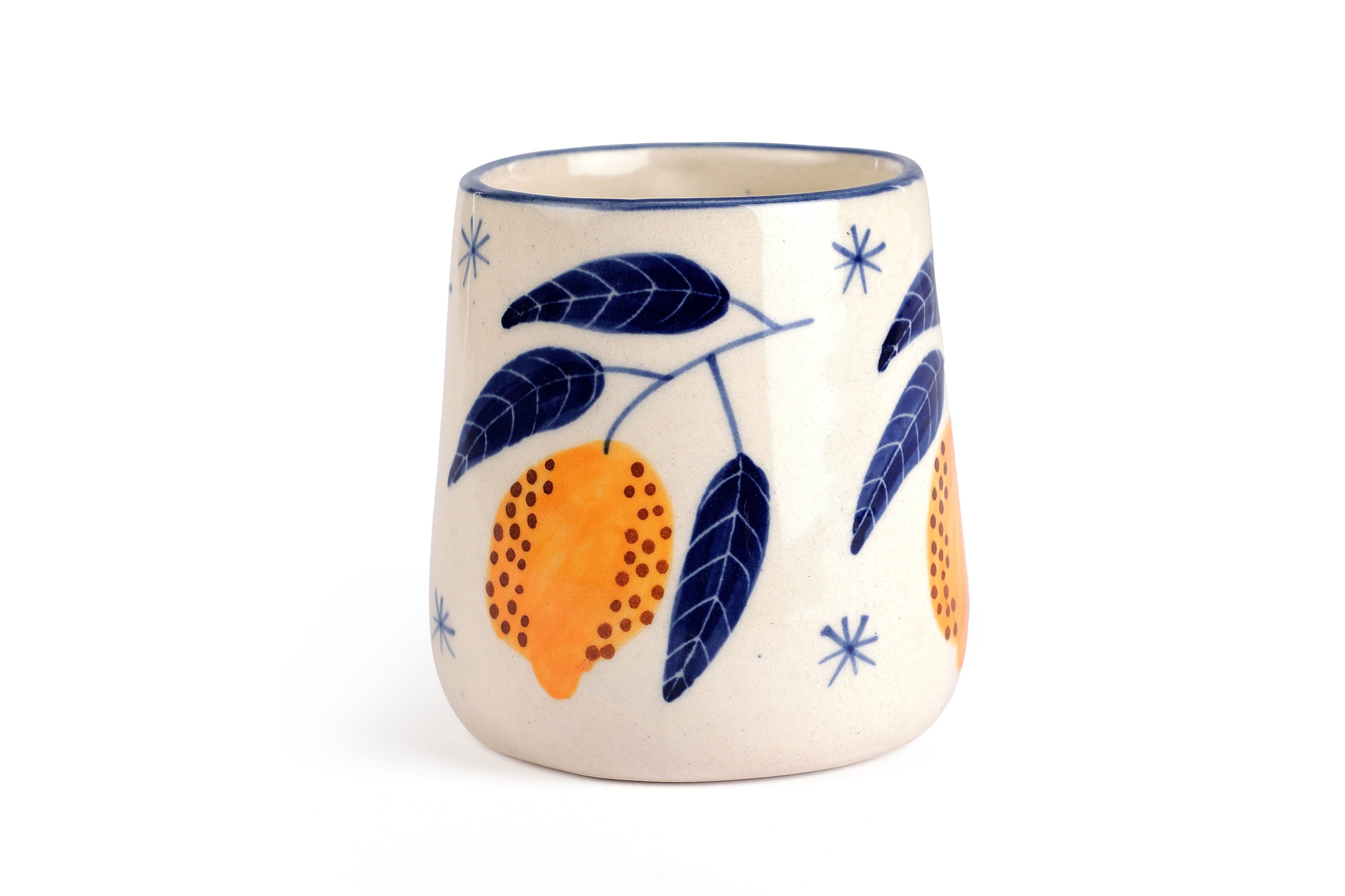 Lemon Coffee Mug- Yellow ,  3.5 X 3 Inches (set of 2) - Arte House