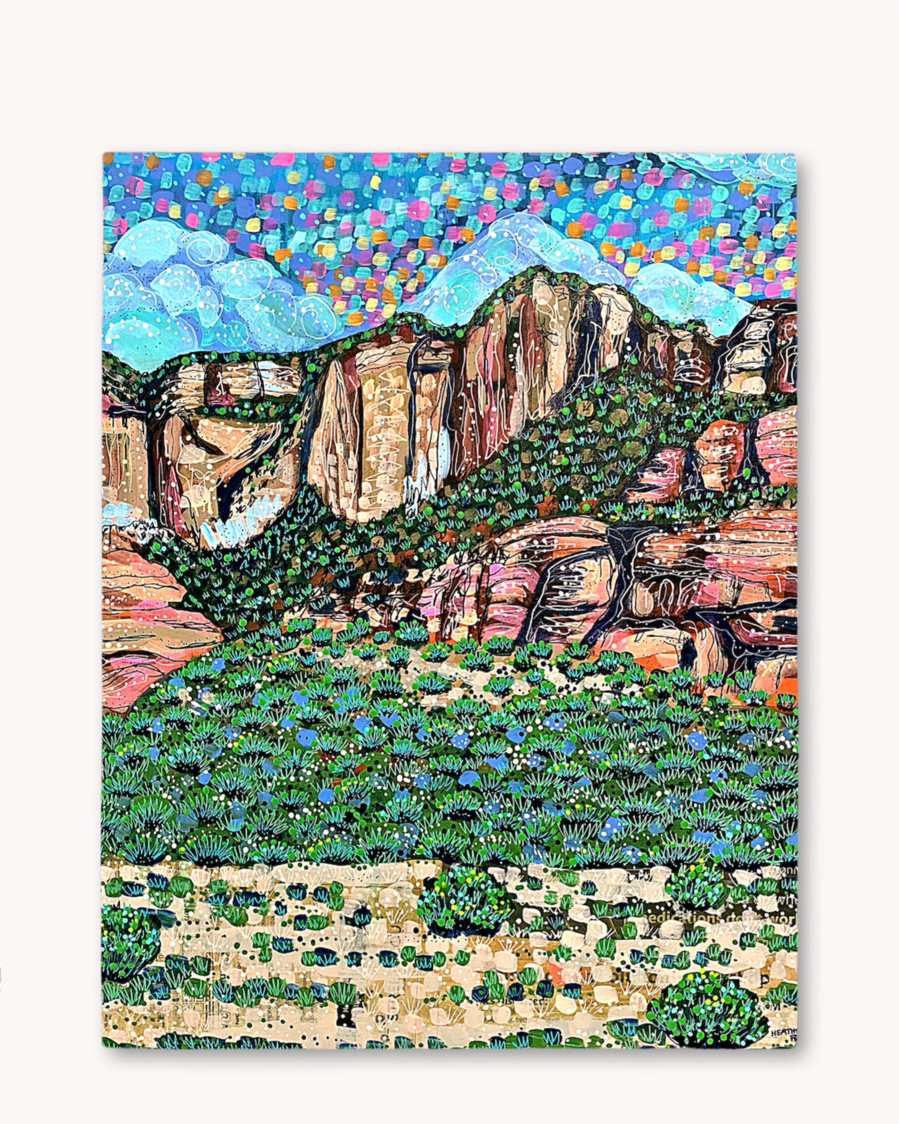 Evergreen Sandstone Print - Arte House