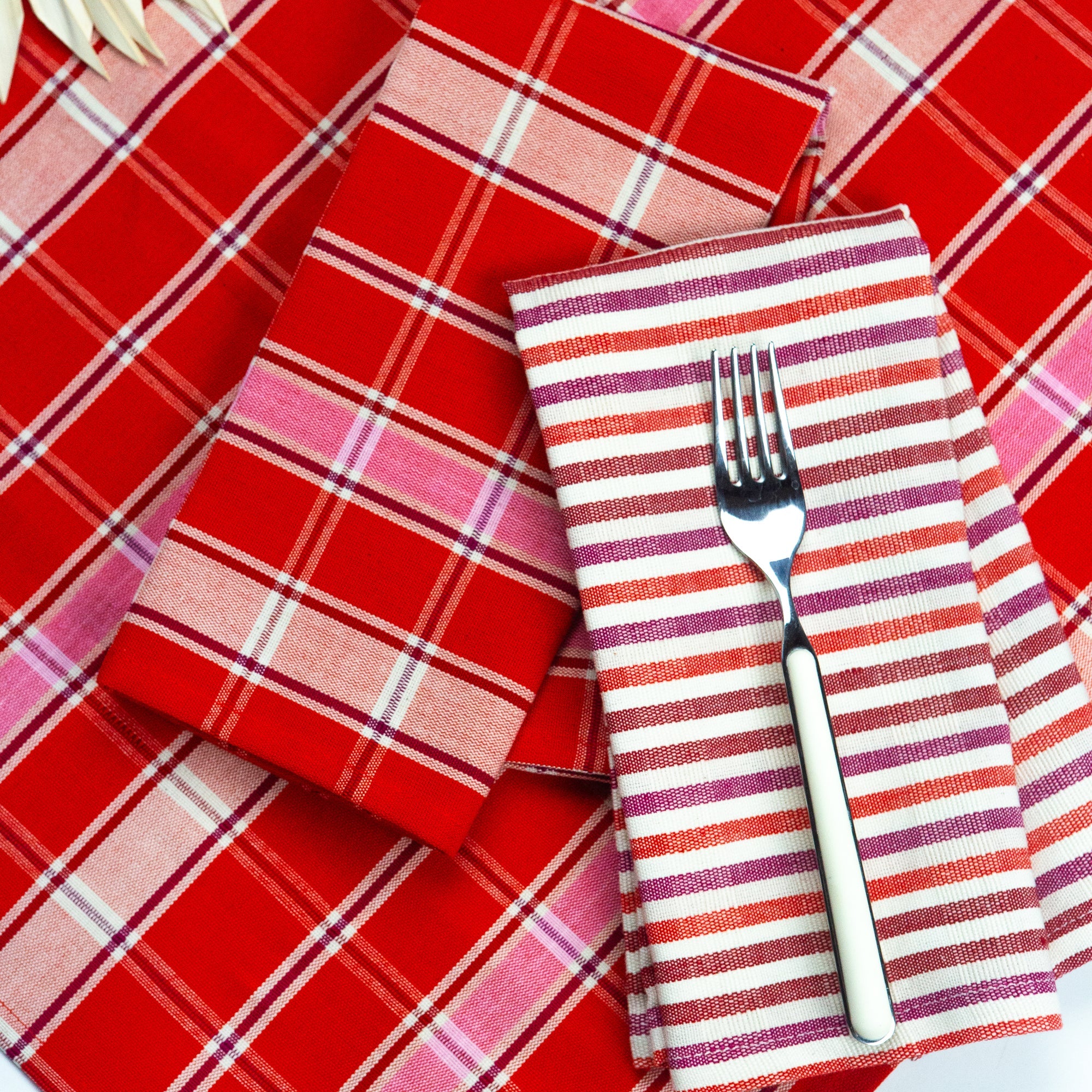 Camila Plaid Dinner Napkin - Arte House