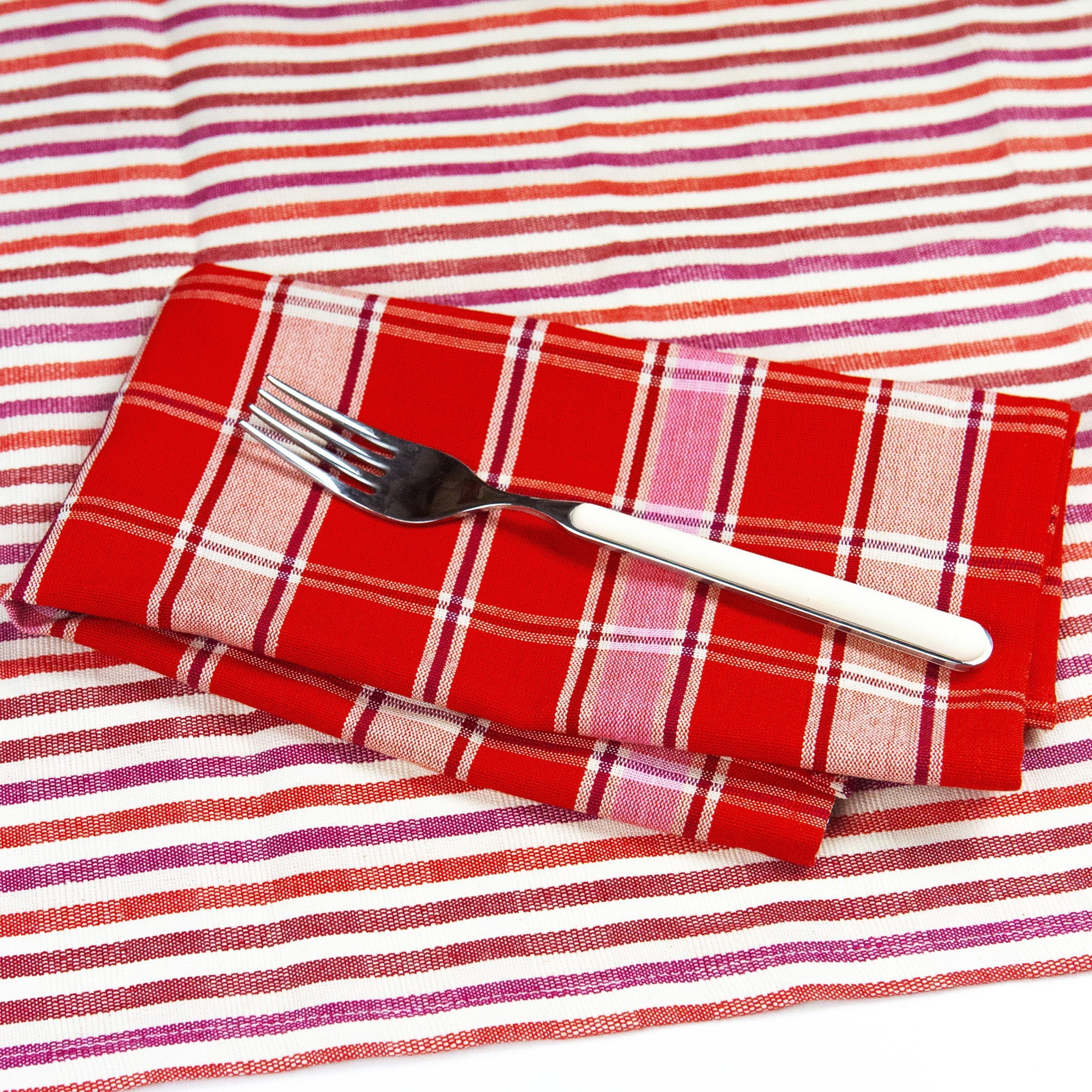 Camila Plaid Dinner Napkin - Arte House