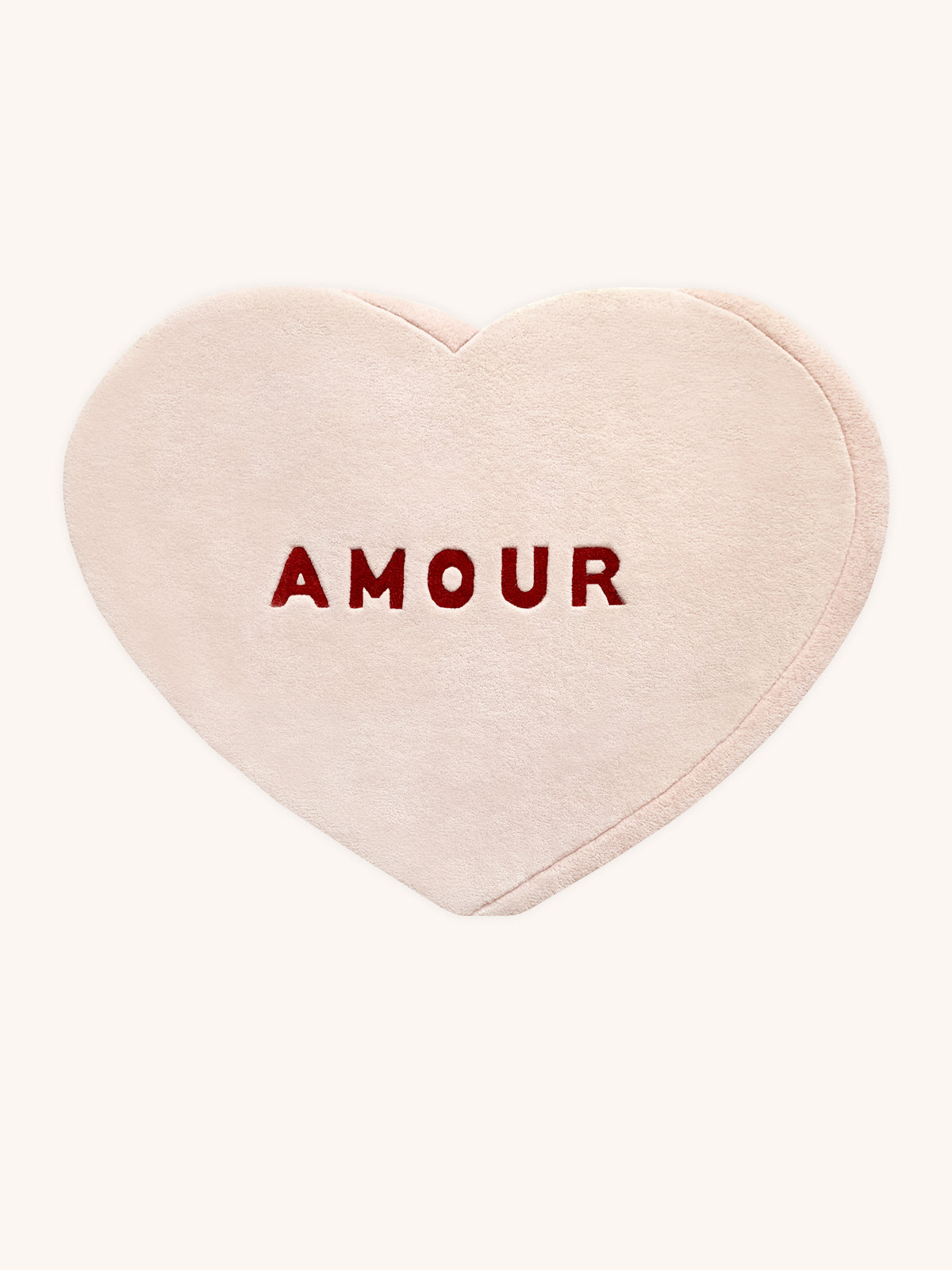 Rug CANDY HEART Cream / Red Print 2.6 x 4ft - Arte House