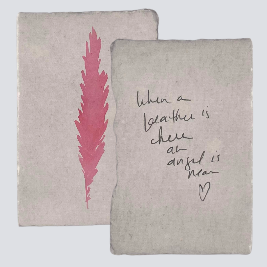 Large Candy Pink Angel Feather - Arte House