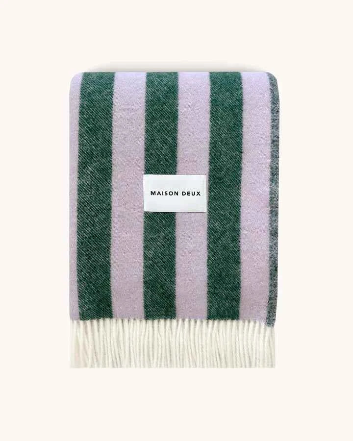 Blanket CANDY WRAP Lilac / Green 4.25 x 6.5 ft