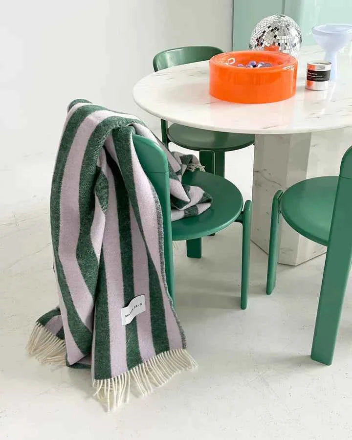 Blanket CANDY WRAP Lilac / Green 4.25 x 6.5 ft