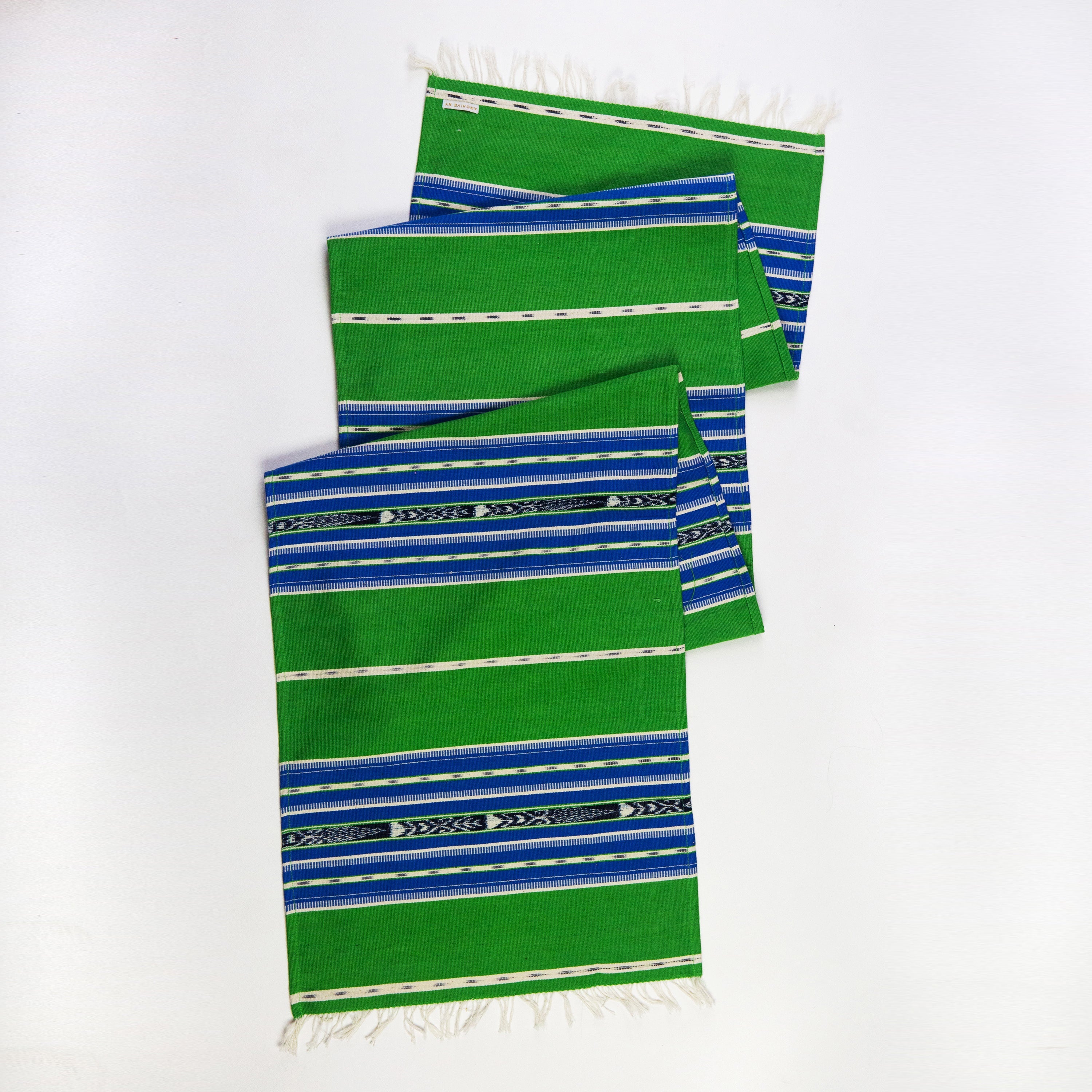 Cantel Runner - Green & Blue - Arte House