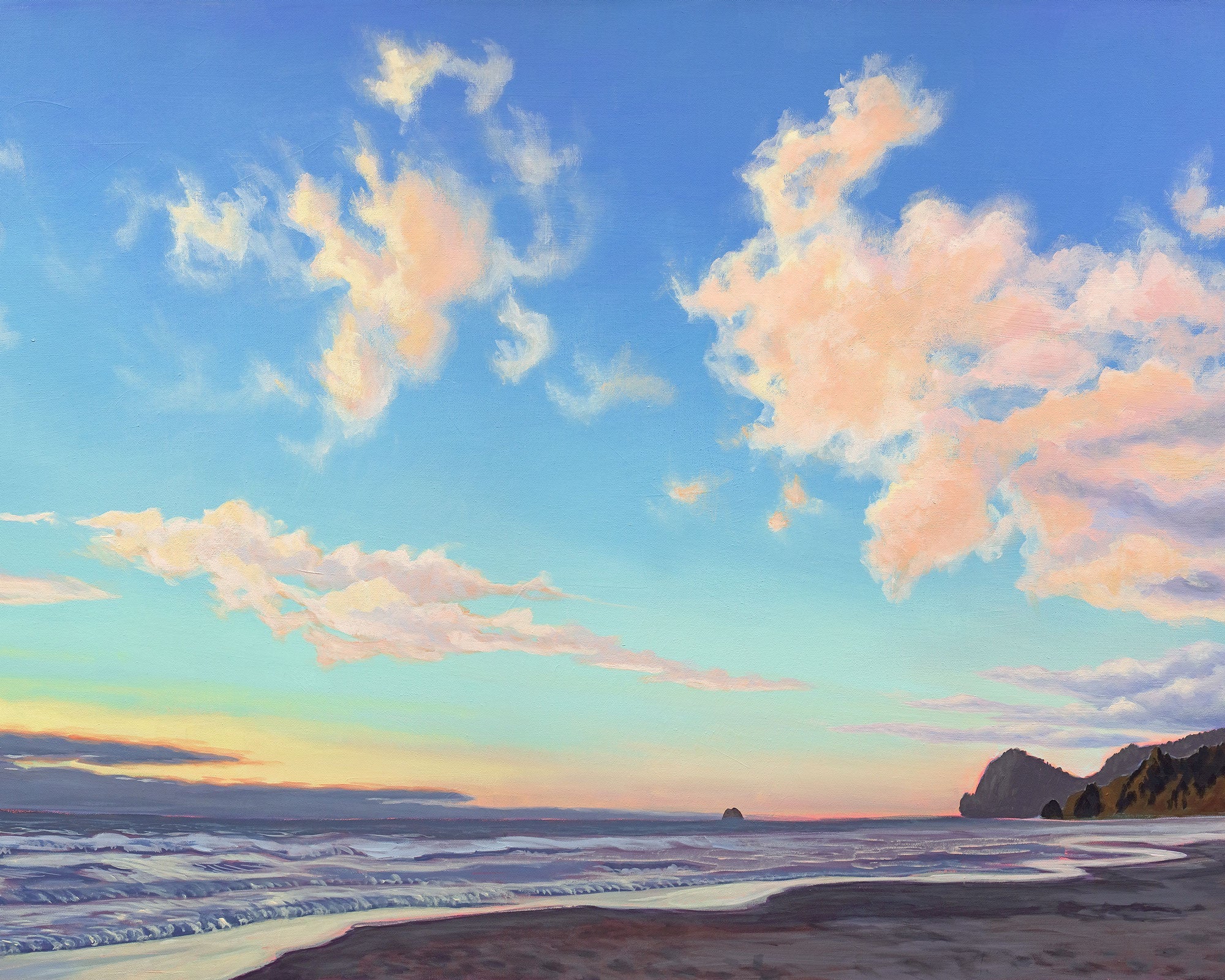 Sunset at Roads End a Horizontal Art Print - Arte House