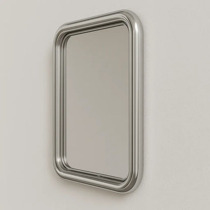 Chrome Bold Square Mirror