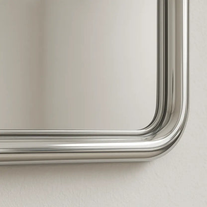 Chrome Bold Square Mirror