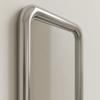 Chrome Bold Square Mirror