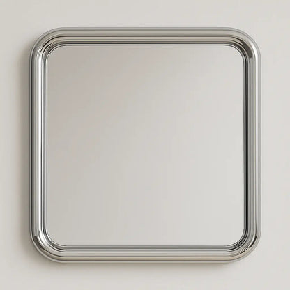 Chrome Bold Square Mirror