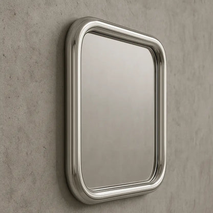 Chrome Bold Square Mirror