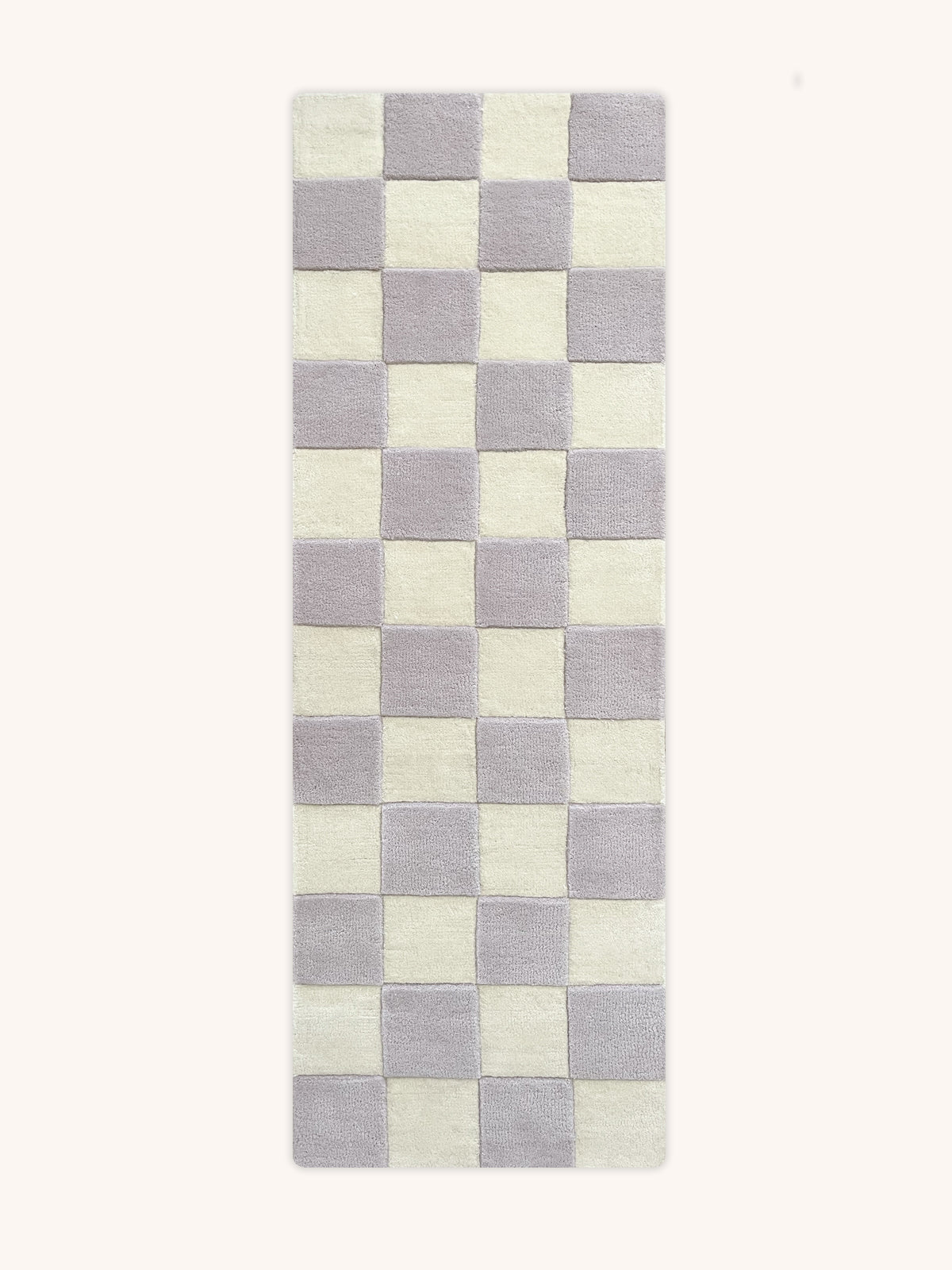 Rug CHECKERBOARD Lilac 1.8 x 5.2 ft - Arte House