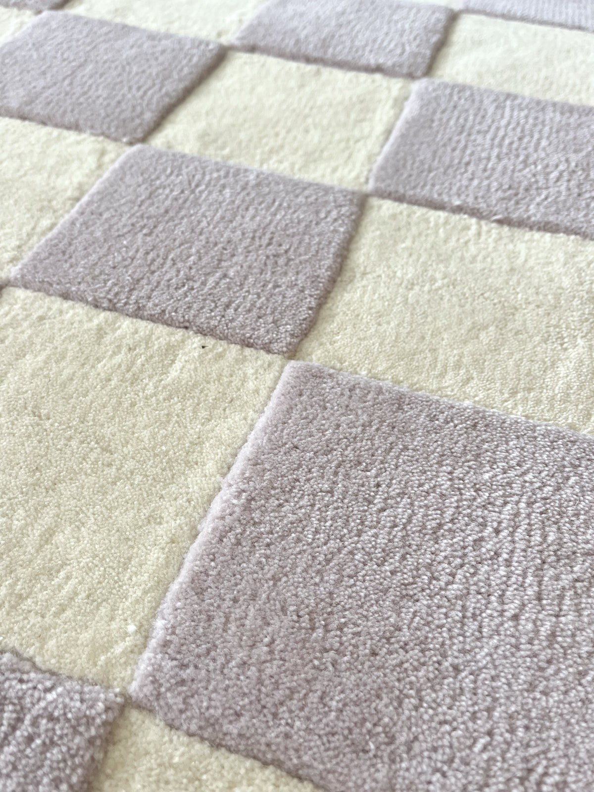 Rug CHECKERBOARD Lilac 1.8 x 5.2 ft - Arte House