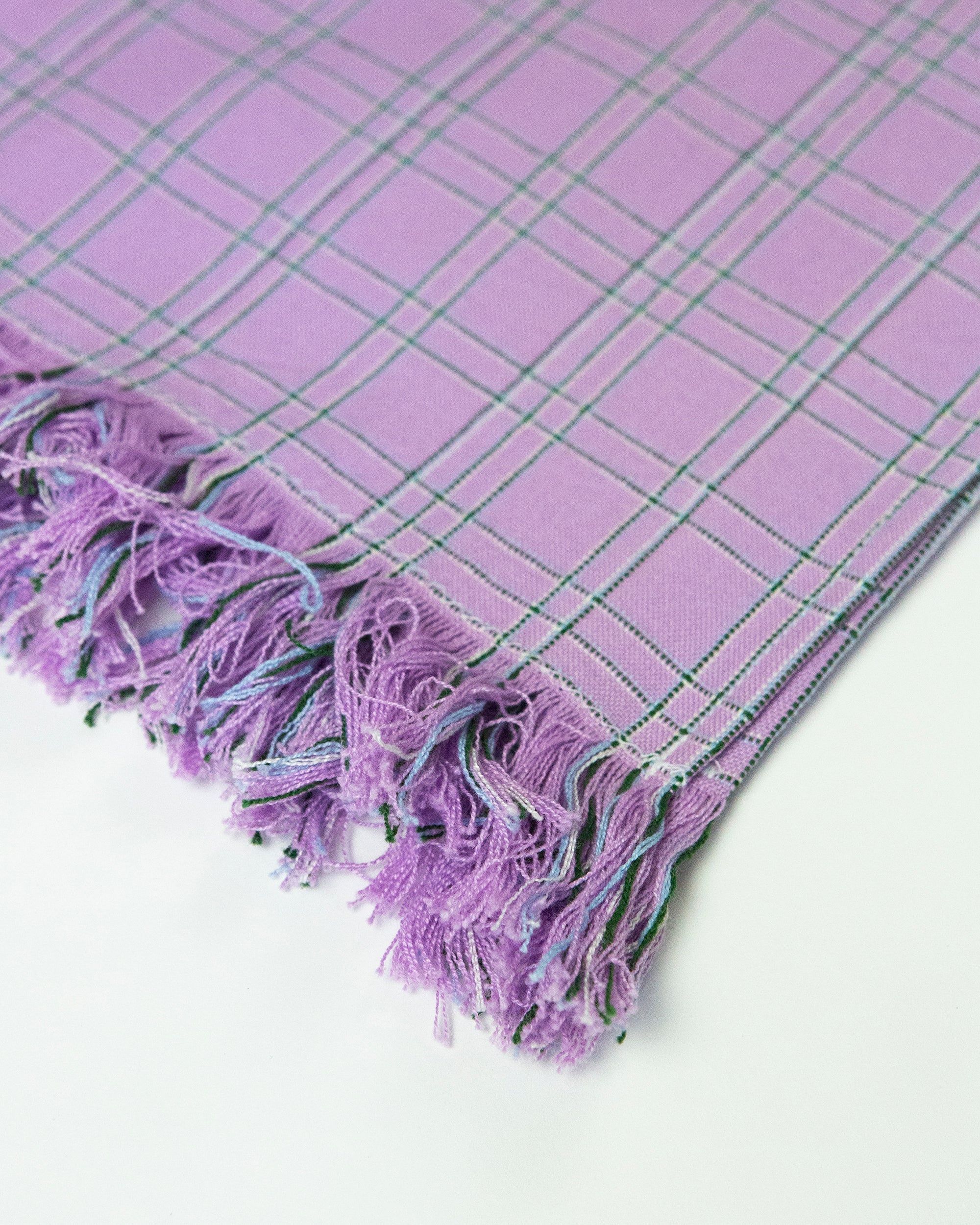Chiapas Plaid Lilac Kitchen Towel - Arte House