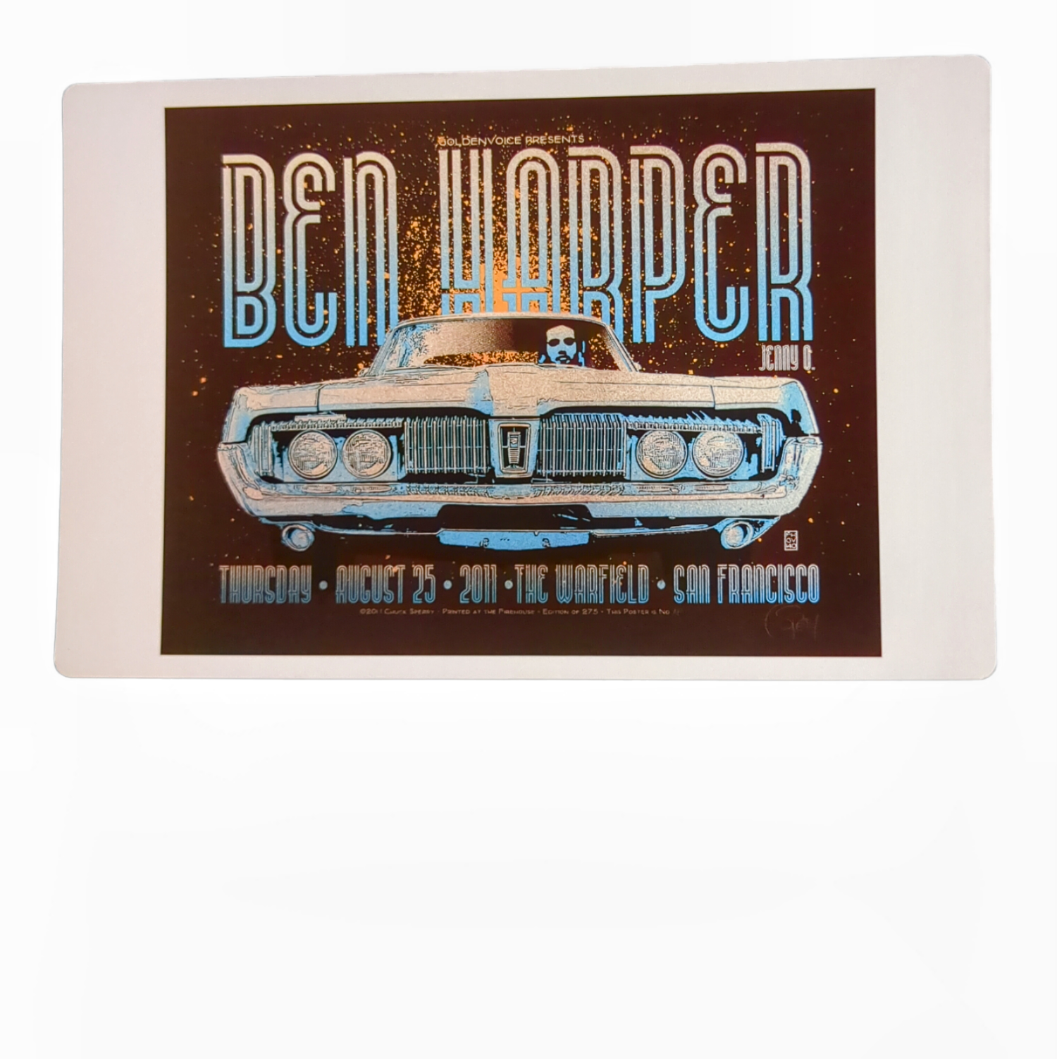Chuck Sperry Ben Harper, San Francisco 2011 Art Card - Arte House