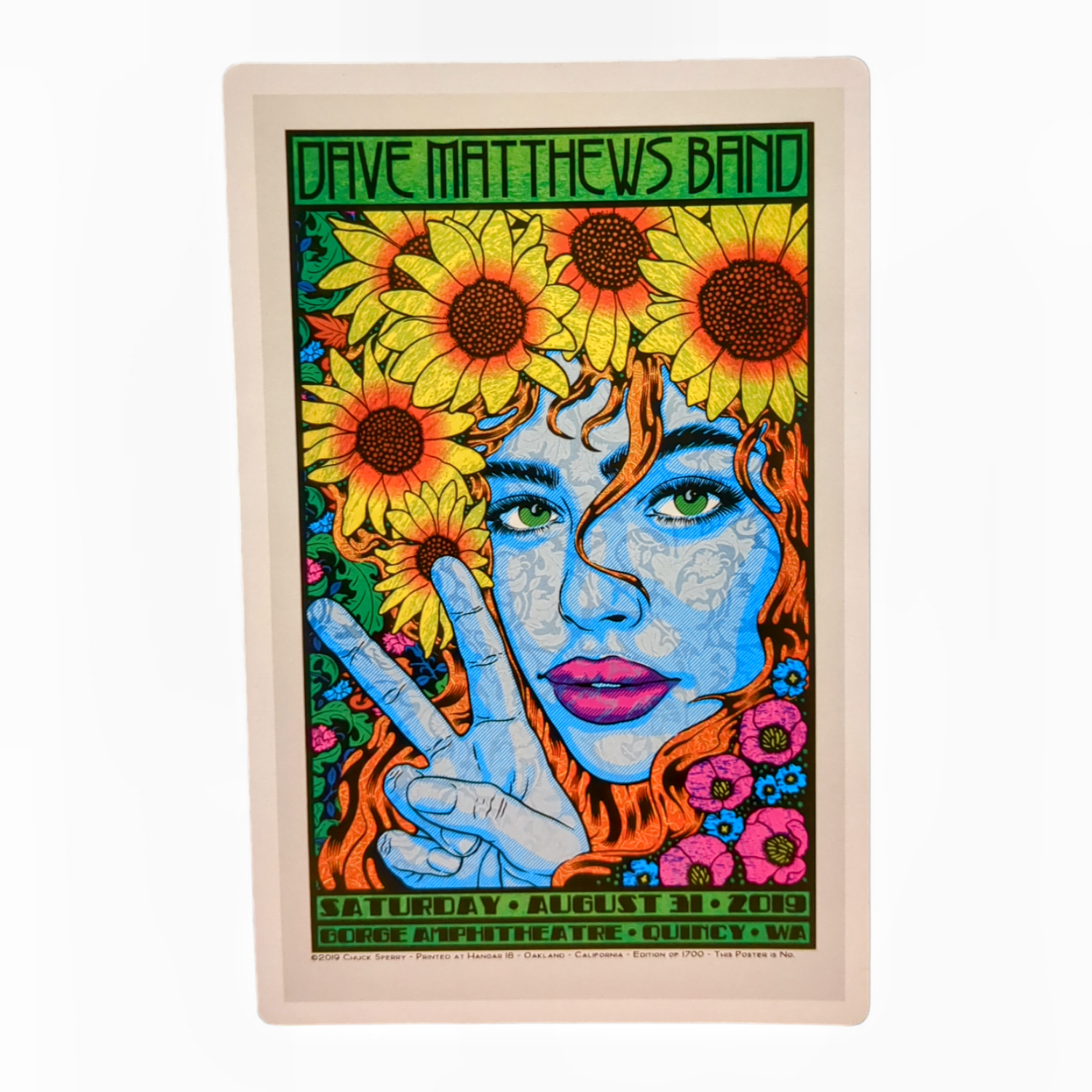 Chuck Sperry Dave Matthews Band, Quincy 2019 Art Card - Arte House