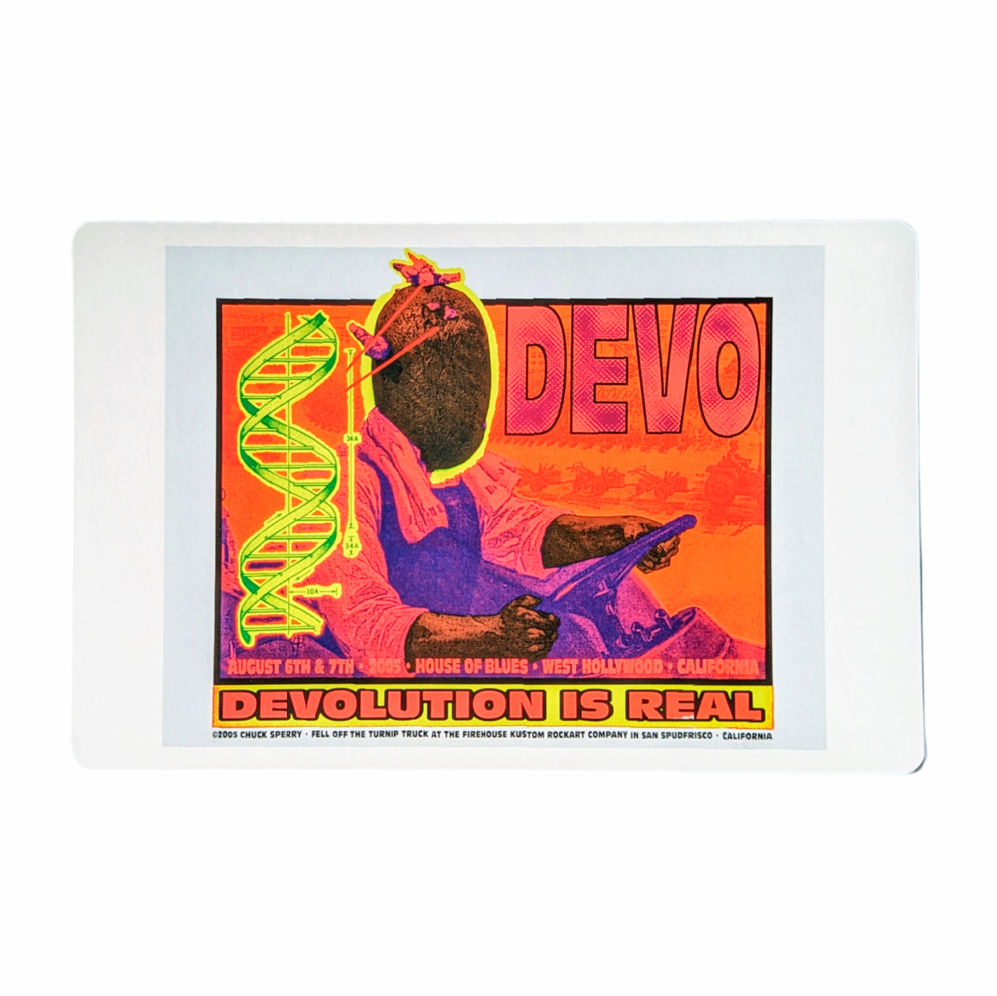 Chuck Sperry Devo, West Hollywood 2005 Art Card - Arte House