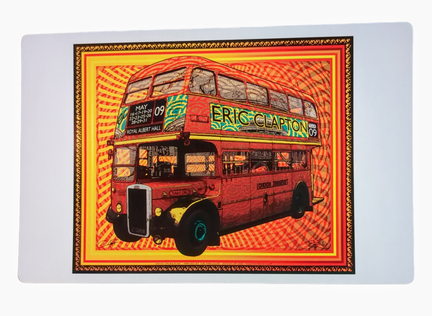 Chuck Sperry Eric Clapton, London 2009 Art Card - Arte House