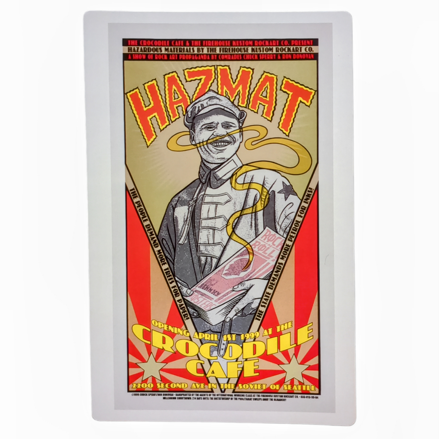 Chuck Sperry "Hazmat" Exhibition, Seattle 1999 Art Card - Arte House