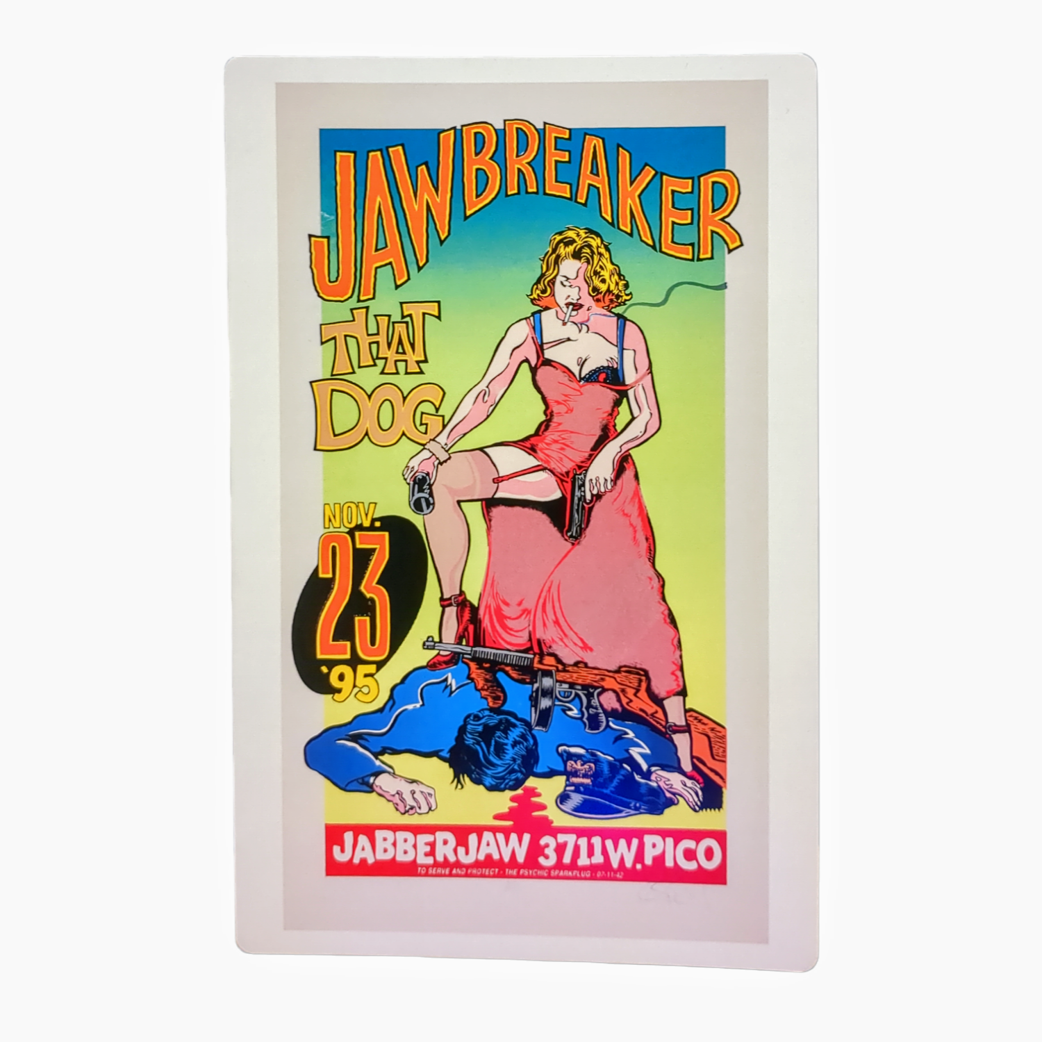 Chuck Sperry Jawbreaker, Los Angeles 1995 Art Card - Arte House