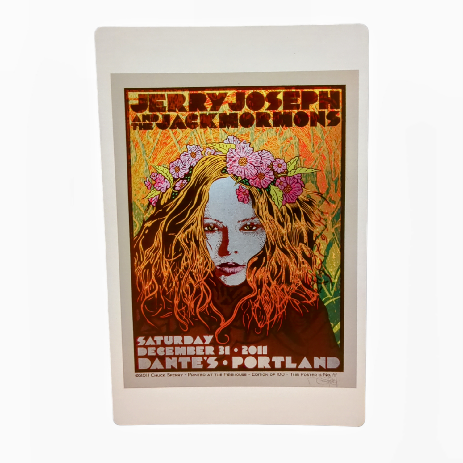 Chuck Sperry Jerry Joseph & The Jackmormons, Portland 2011 Art Card