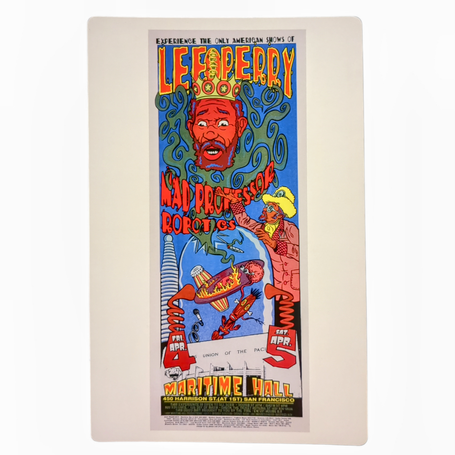 Chuck Sperry Lee "Scratch" Perry, San Francisco 1997 Art Card - Arte House