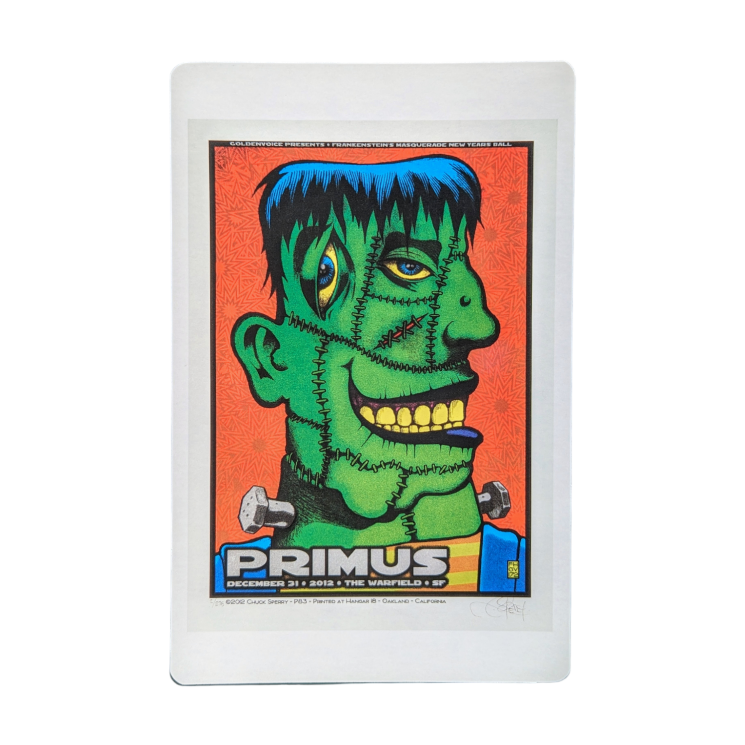 Chuck Sperry Primus, San Francisco 2012 Art Card