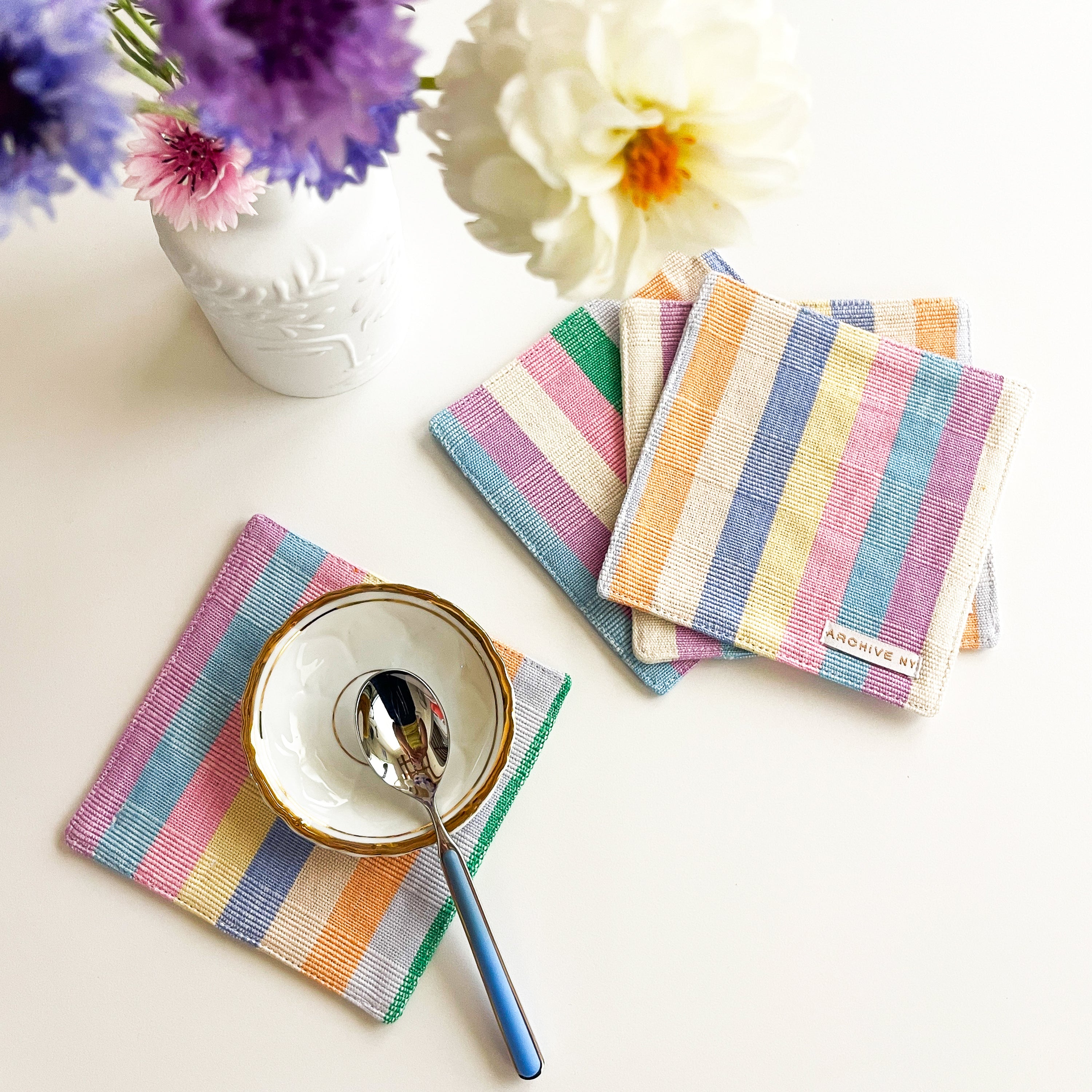 Maxine Rainbow Coasters - Arte House