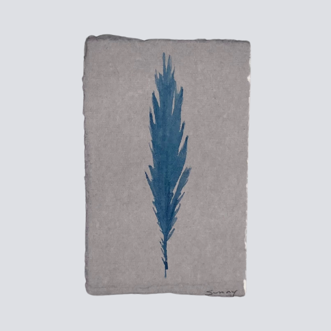 Large Cobalt Blue Angel Feather