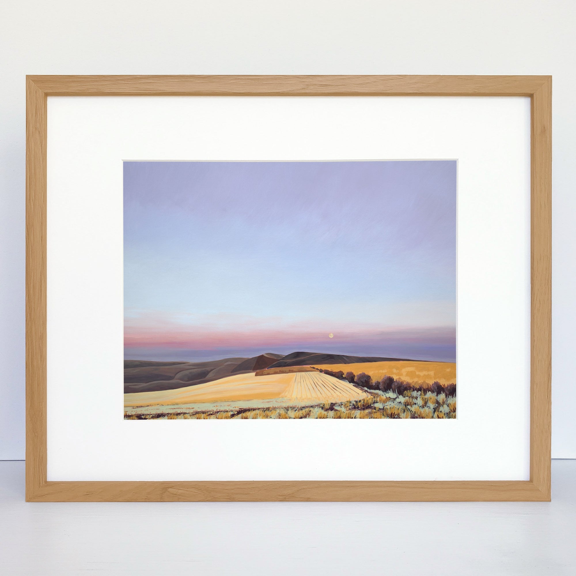 Moon Over Wallowa County a Horizontal Art Print