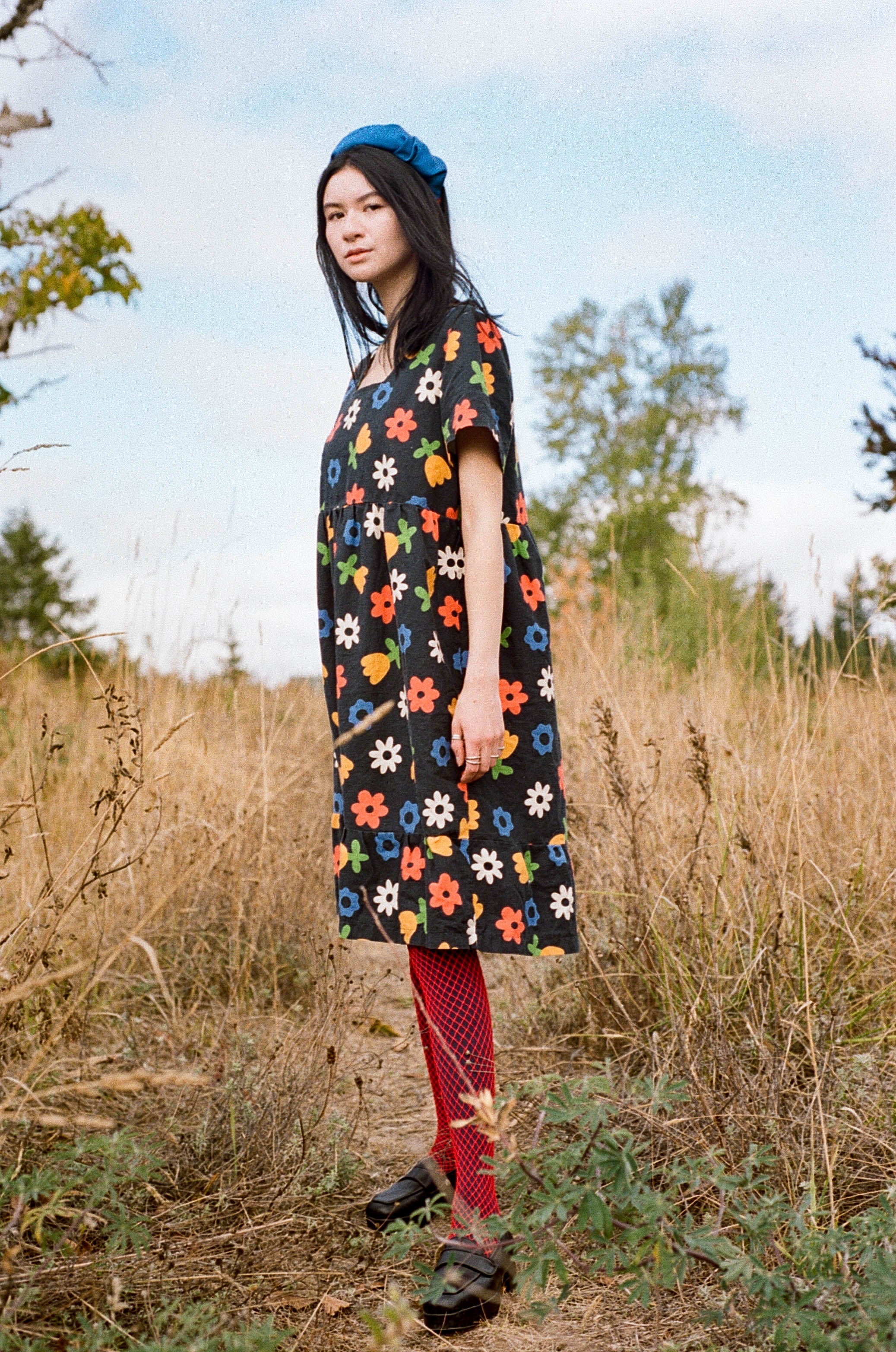 Billie Dress - Floral Black