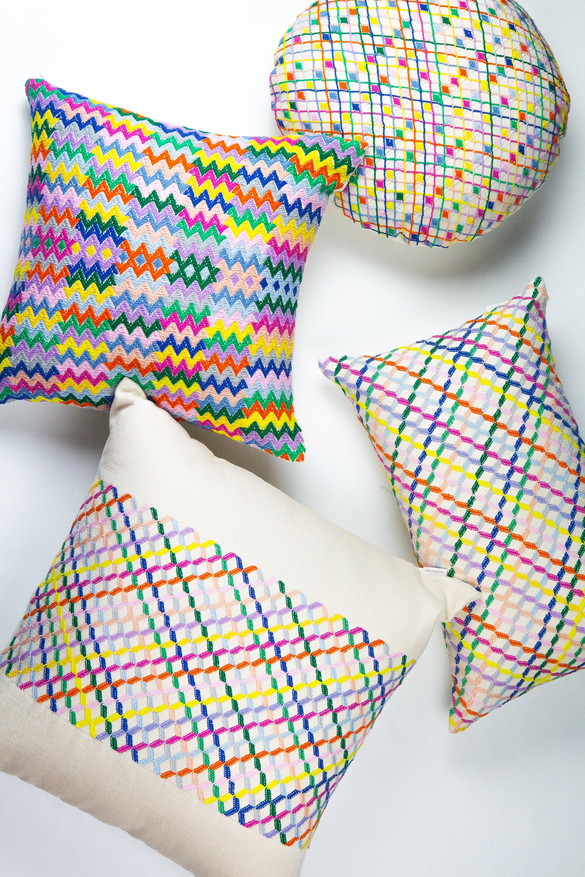 Cotzal Paneled Square Pillow