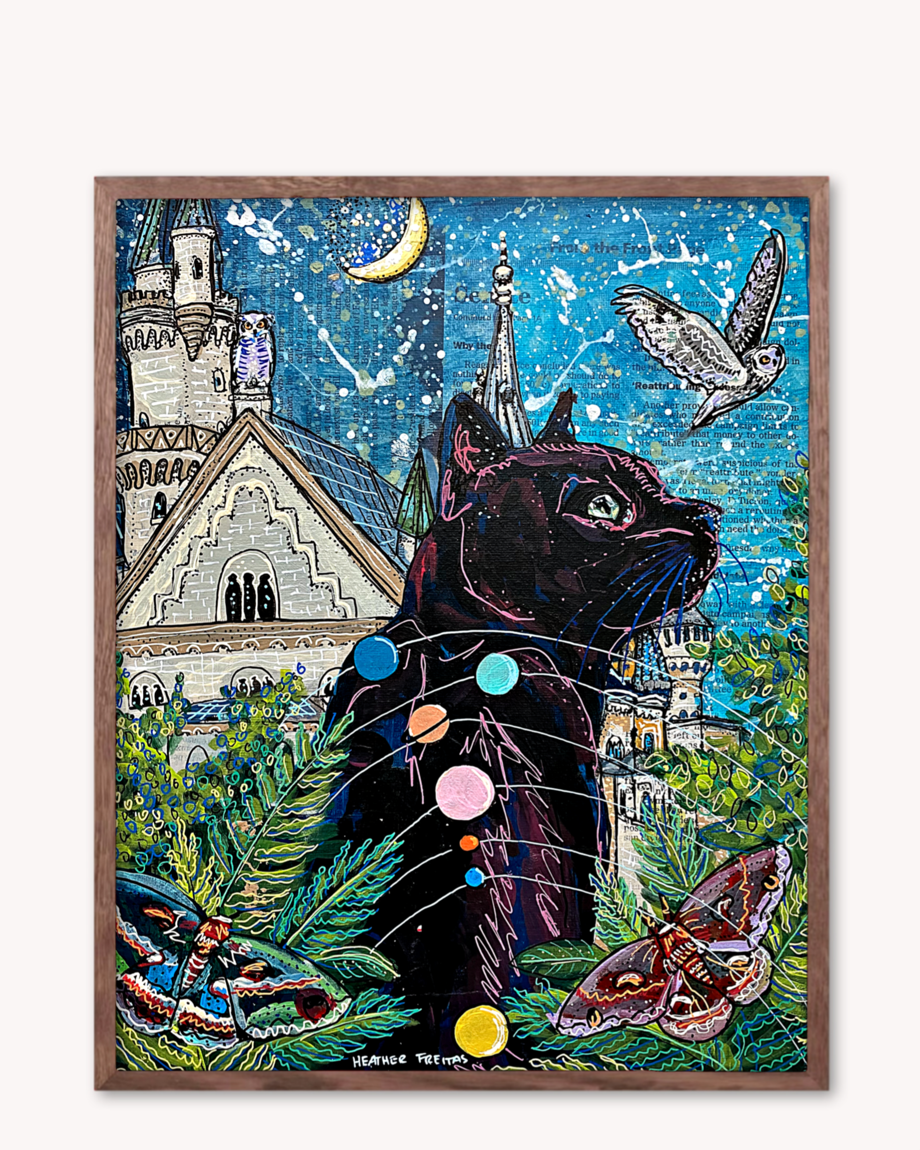 Jupiter Castle Cat Print - Arte House