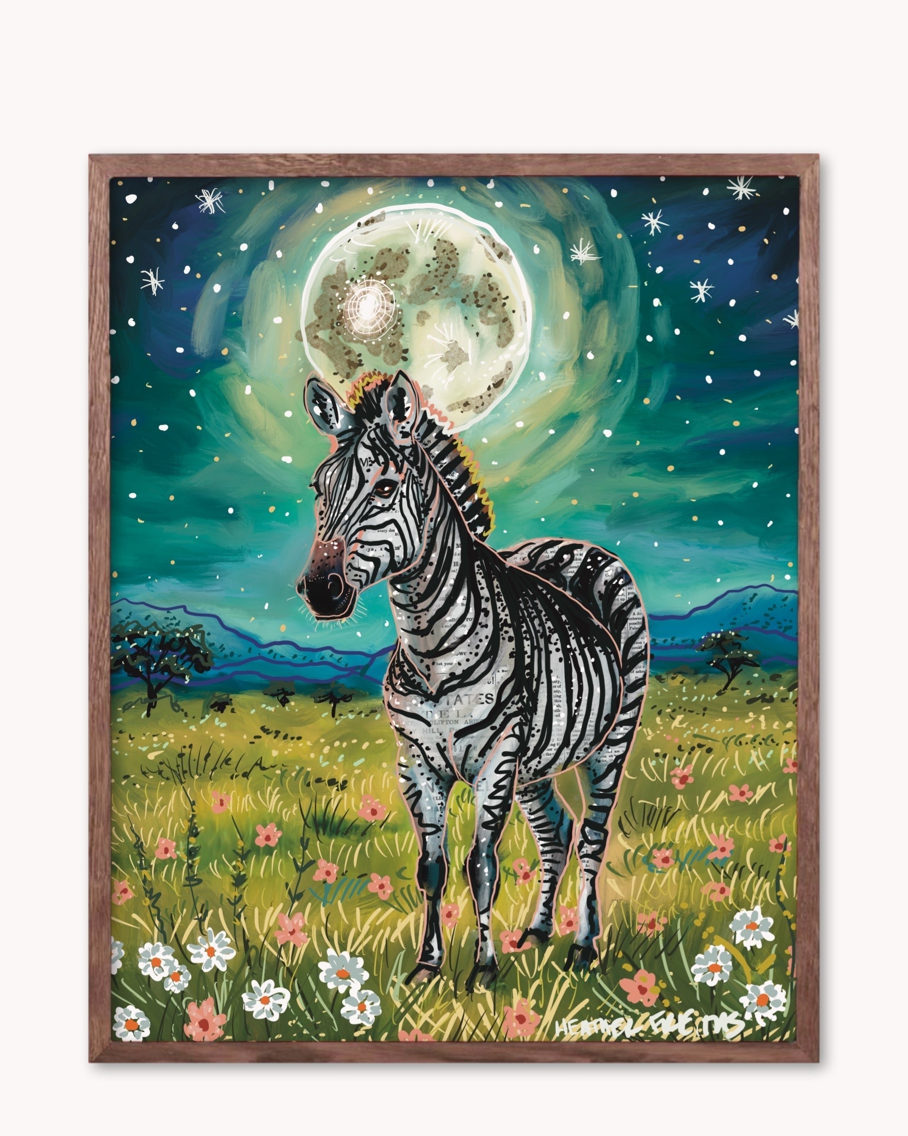 Floral Zebra Print