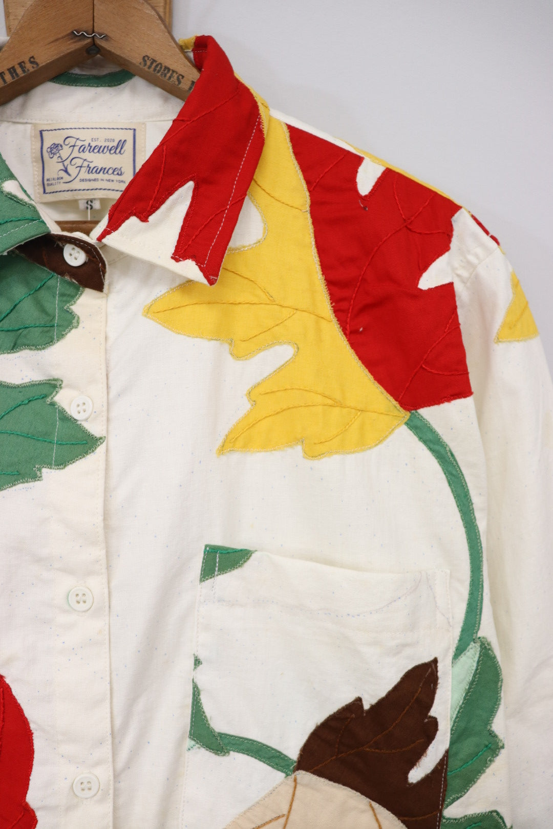 Jessie Quilt Long Sleeve Button Down Sz S JLS8 - Arte House