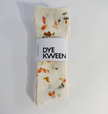 Abstract Bundled Dyed Bamboo Sock