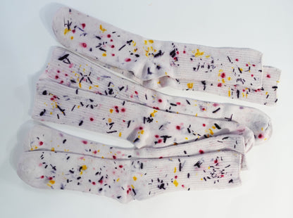 Abstract Bundled Dyed Bamboo Sock