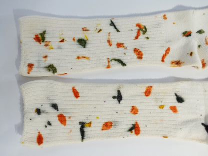 Abstract Bundled Dyed Bamboo Sock