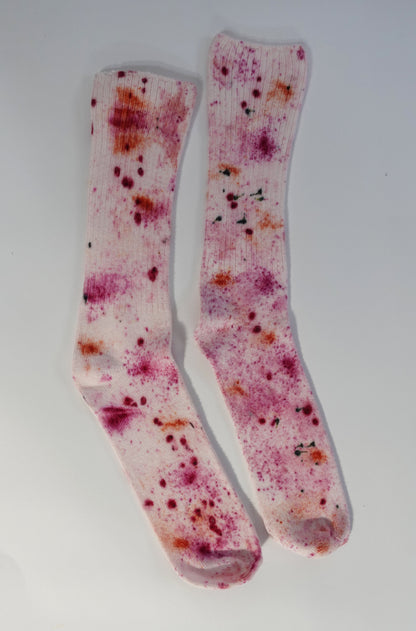 Abstract Bundled Dyed Bamboo Sock
