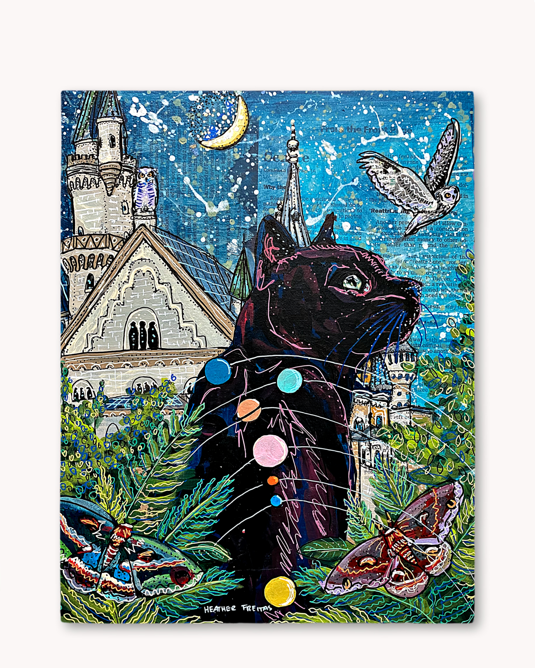 Jupiter Castle Cat Print - Arte House